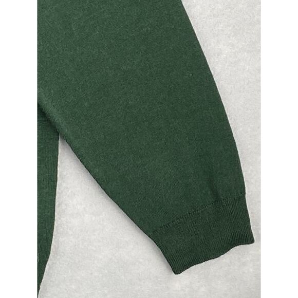 Club Room Men's XXL Quarter Zip Sweater Merino Wool Blend Dark Green NEW - Picture 5 of 11